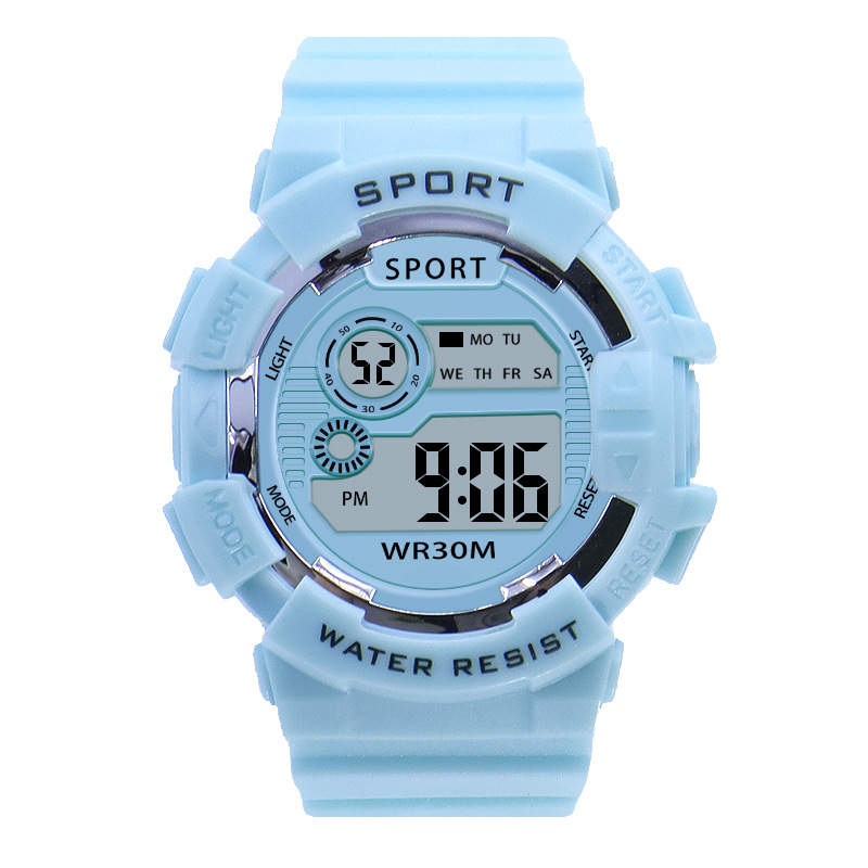 Relojes de para niños, reloj Digital deportivo luminoso resistente al agua, relojes con alarma, reloj electrónico inteligente para niños y niñas,: Dark Brown
