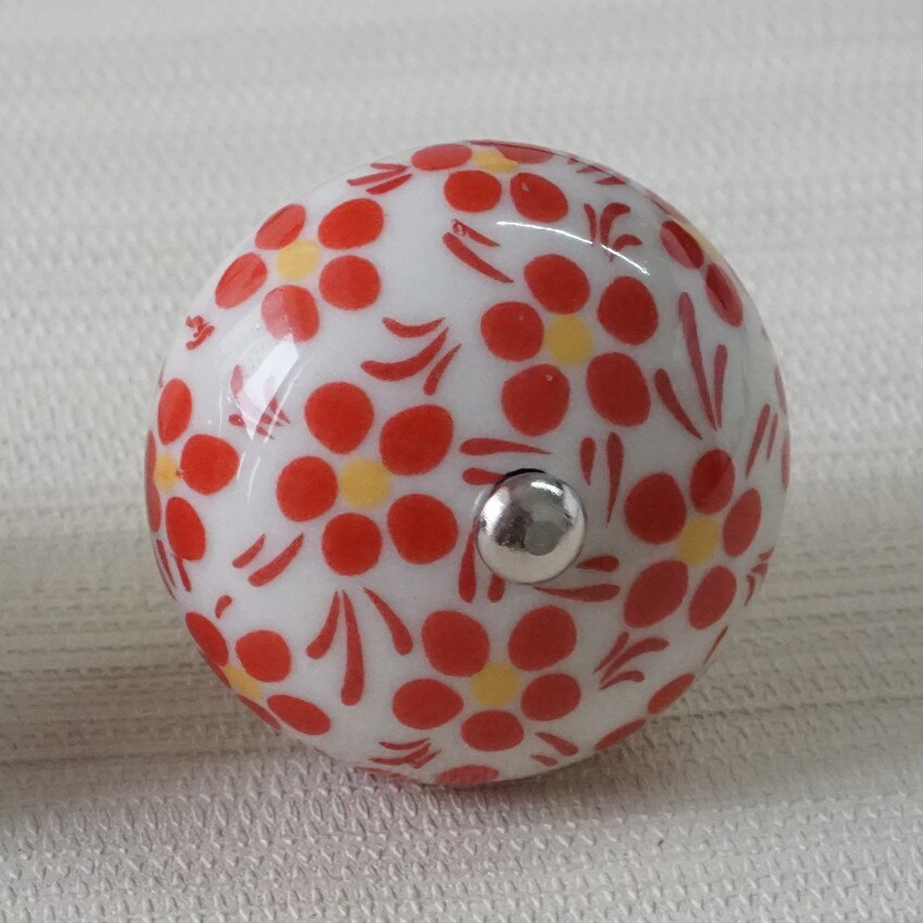 Ceramic Dresser Pulls Knob Flower Drawer Knob Kitchen Cabinet Pulls Cupboard Knobs Handles Door Handle Knob Furniture Hardware: F
