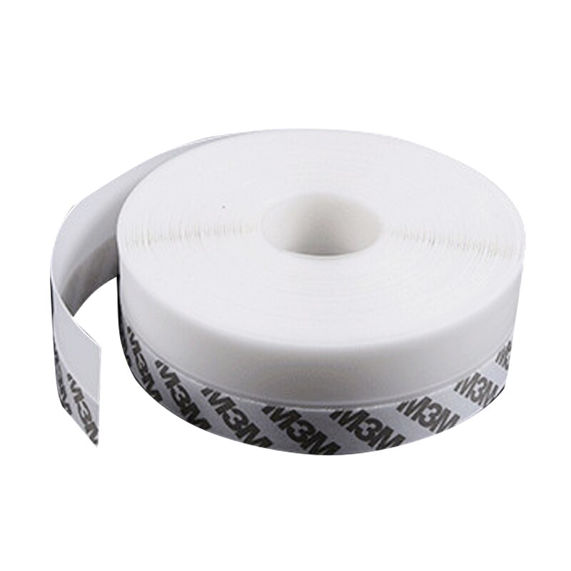 5Meters Door Bottom Seal Strip Window Self Adhesive Silicone Rubber Seal Weathering Strip Door Sealing Bar Window Sealing Tape: White / Width 25mm 1M