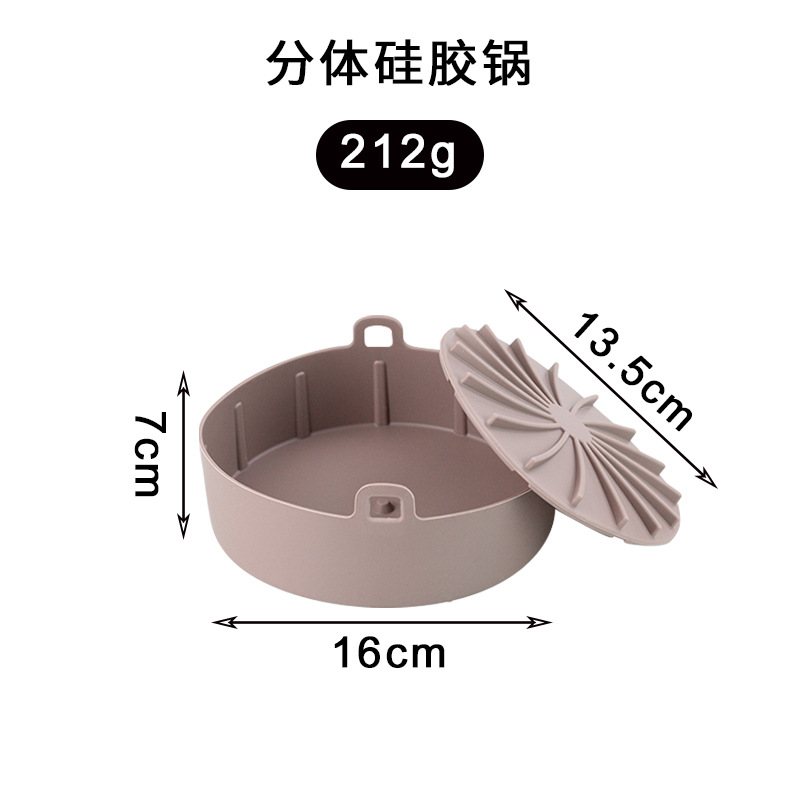 Air Friteuse Silikon Topf Grill Pan Reusable Silikon Topf Backblech Multifunktionale Silikon Pad Zubehör Kuchen Backen Pfannen: Type 2-Coffee 16cm