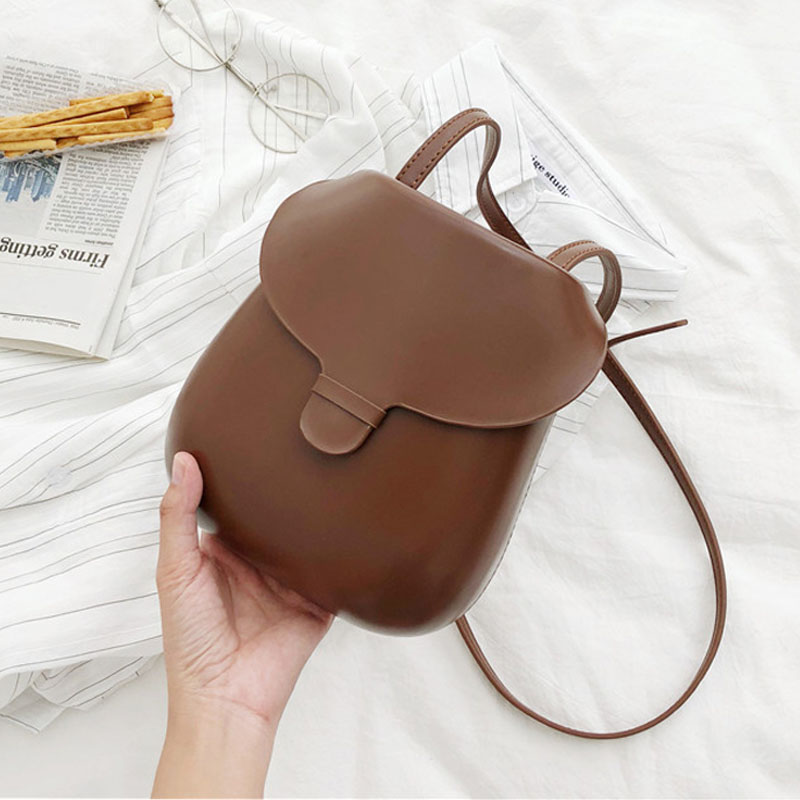 Leather Women's Shoulder Bags Handbag Solid Color Messenger Bags For Women Female Casual Shell Tote