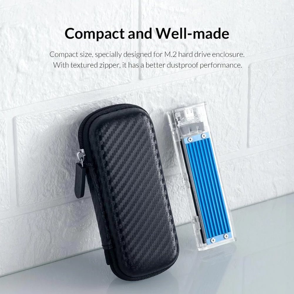 Orico M.2 Harde Schijf Eva Draagbare Hdd Bescherming Opbergtas Voor Externe M.2 Hard Drive/Oortelefoon/Data Lijn hdd Case