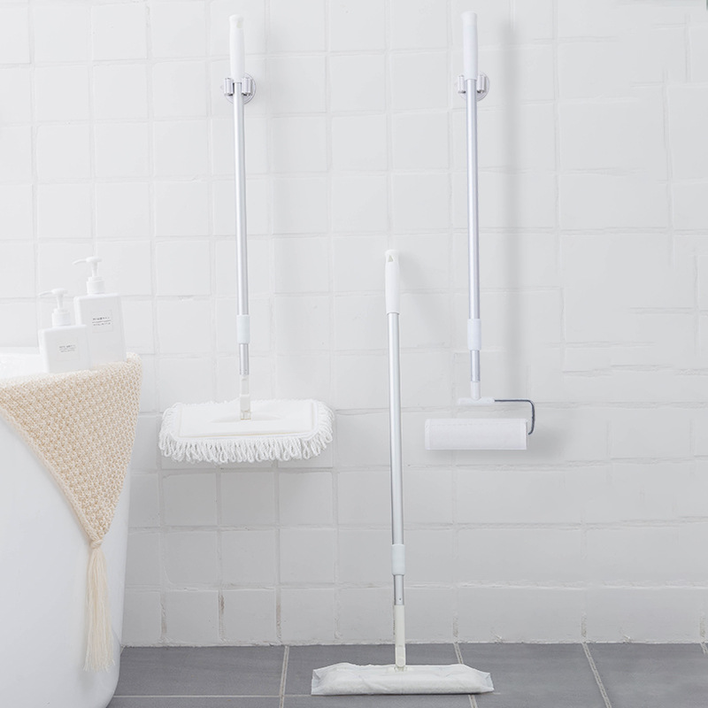 Fregona plana multifuncional 3 en 1, removedor de pelo de suelo, mopa electrostática seca con juego de limpieza de papel, herramienta de limpieza doméstica