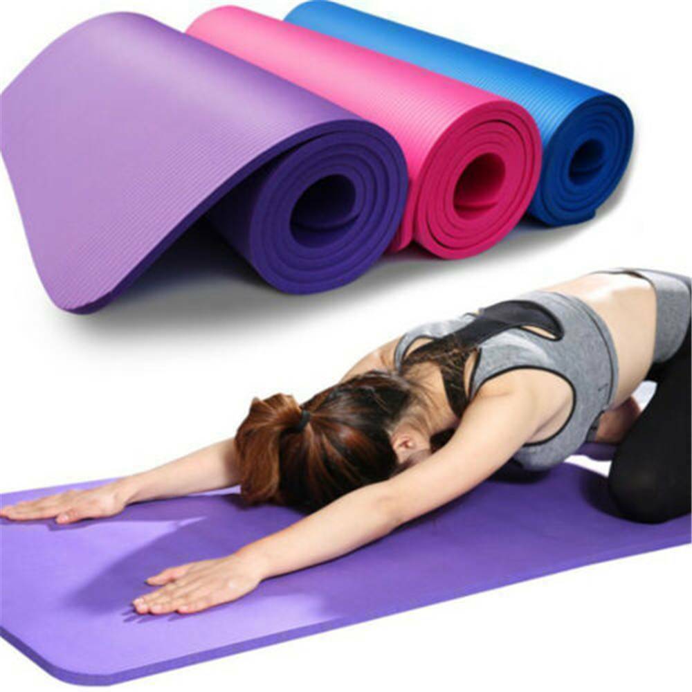 183*61*1cm yogamåtter med kropslinje tykke yoga pilatesmåtter gymnastikbalancepuder fitnessmåtter skridsikre dansepuder