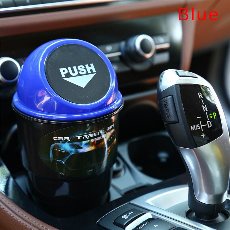 Poubelle de rangement pour voiture | Support de Gargage, accessoires universels de seau de stockage pour Automobile poubelle de voiture, boîte de rangement automatique: Bleu