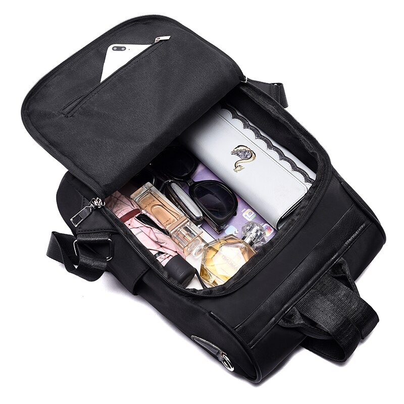 Mochila impermeável feminina, mochila escolar grande para mulheres, em tecido oxford, de ombro, da moda, para estudantes