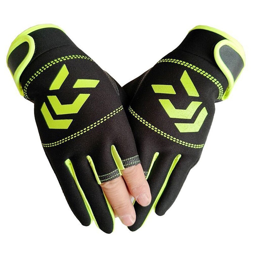 3 Vingers Cut Outdoor Sport Wandelen Handschoenen Winter Warm Vissen Handschoenen Katoen Waterdicht Anti-Slip Duurzaam Vissen Handschoenen