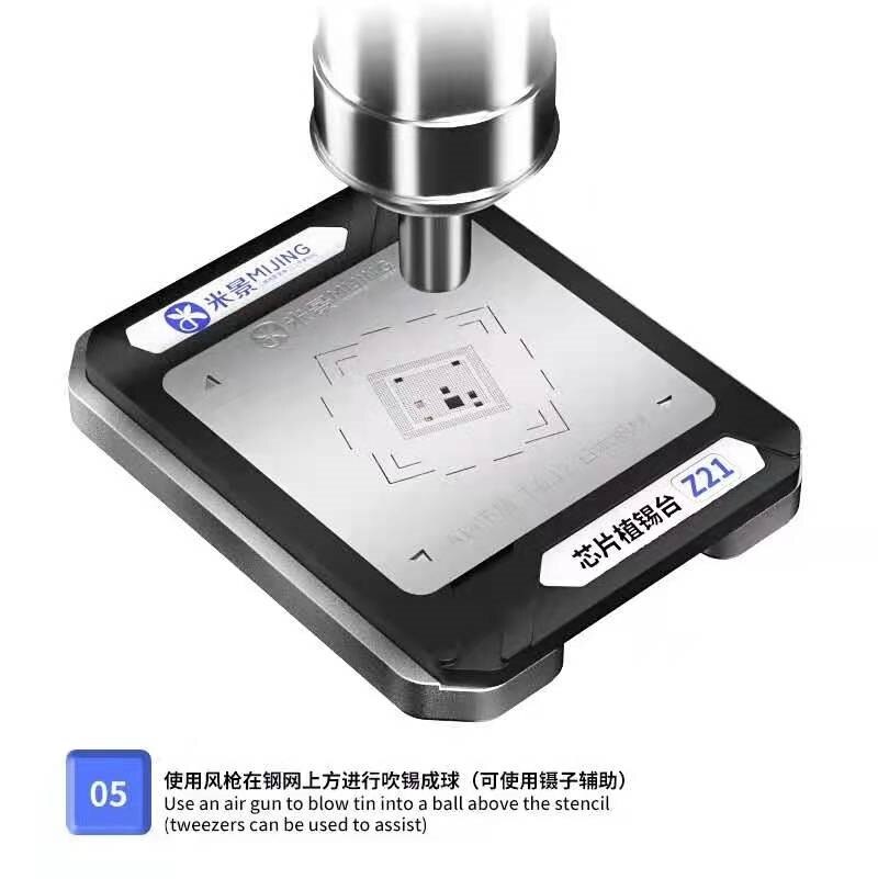 Mj Mijing Z21 8-In-1 Cpu Reball Kit Voor A8 A9 A10 A11 A12 A13 A14 A14S