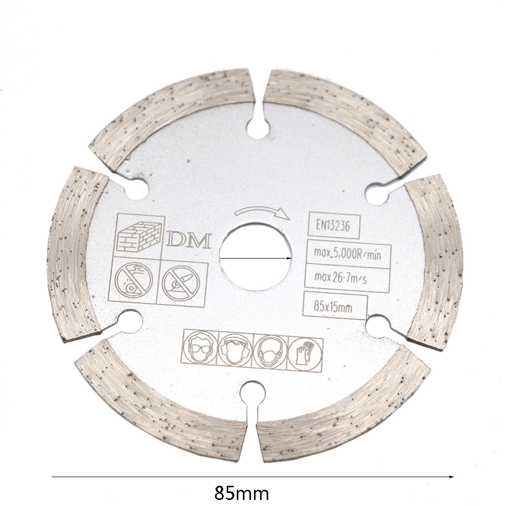1 Pcs 85 Mm 10 Mm/15 Mm Mini Cirkelzaagblad Hout Zaagblad Voor Beton Steken Droog snijden Marmer