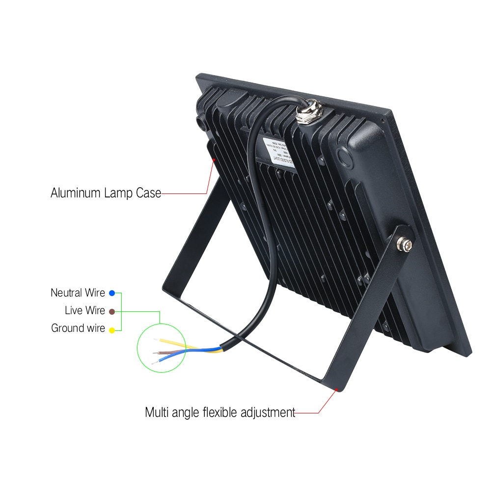 LED Floodlight Ultra thin 10W 20W 30W 50W 100W Outdoor Spotlight Flood Light IP66 AC220V foco led exterior LED Street lighting