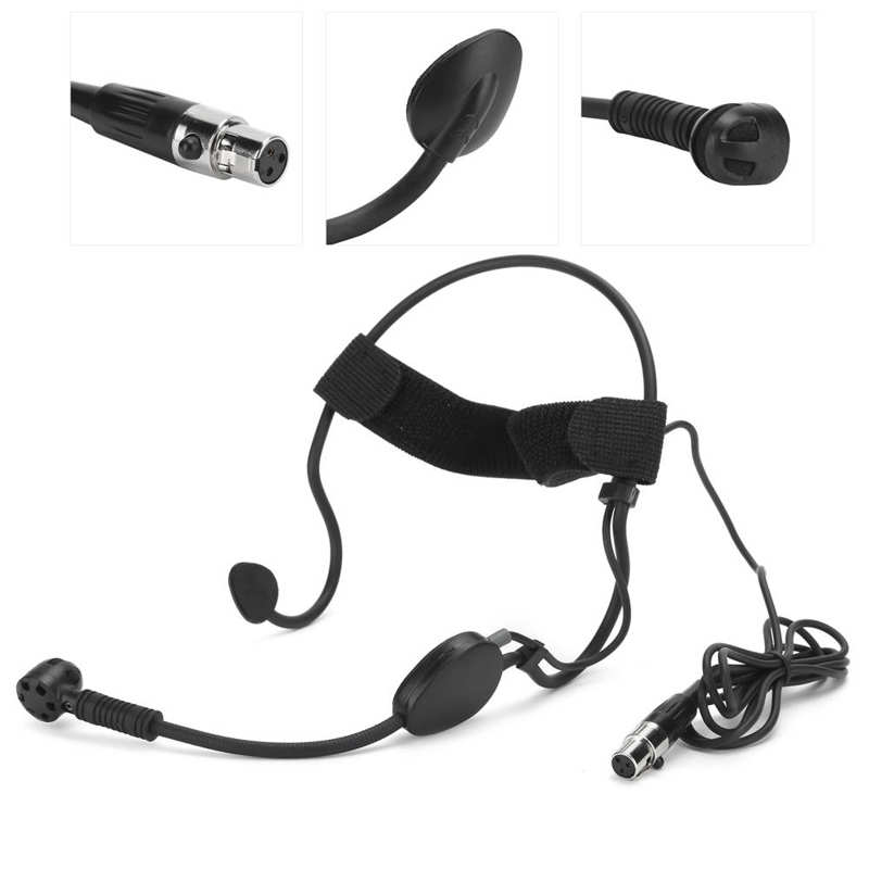 Noise Reduction Microphone Headworn Microphone for Wireless System Teacher Microphone Karaoke Guides Accessory