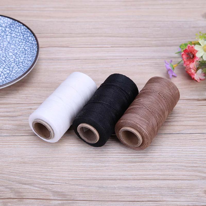 Hilos de coser encerados 150D/16, herramientas de costura para zapatos de reparación artesanal, hilo para coser cuero de nailon resistente y duradero plano