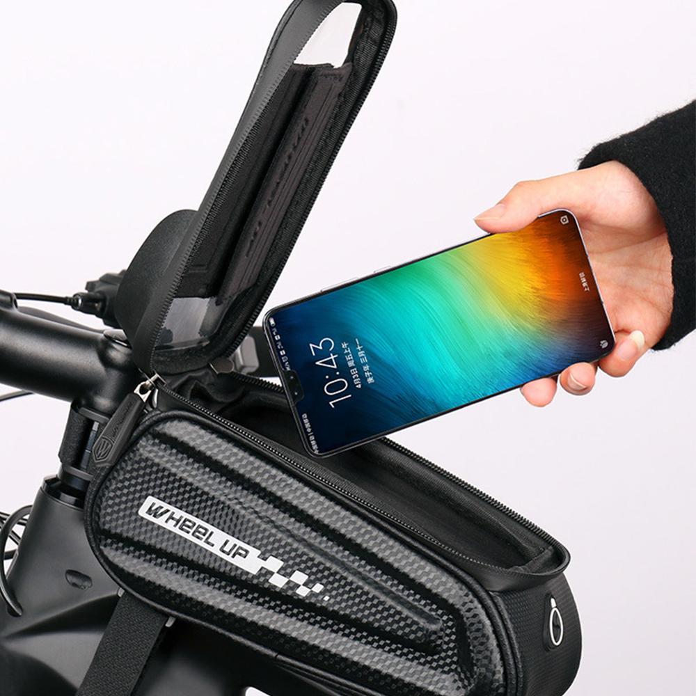 Wiel Up Bike Bag Mtb Racefiets Waterdichte Voorzijde Frame Fiets Tassen Touchscreen 4.7-6.7Inch Fietsen Tube Mobiele phone Case Tassen