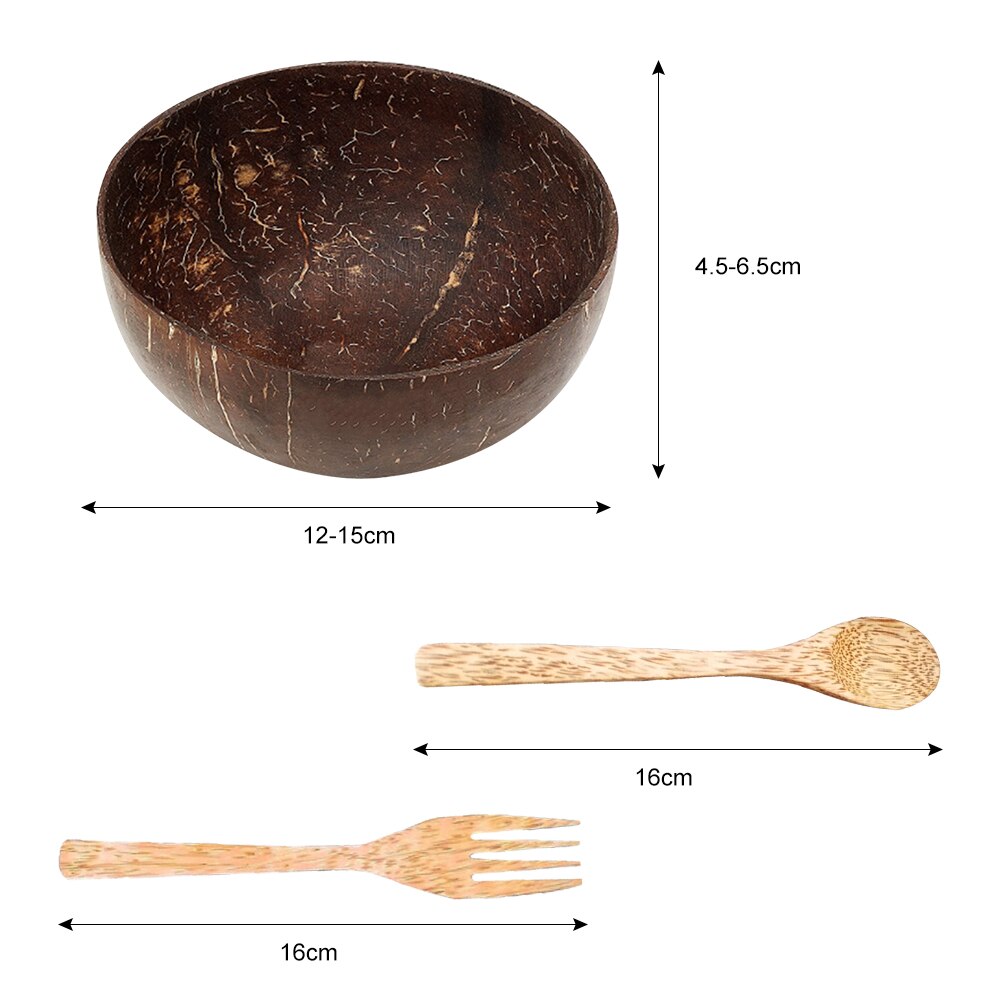 Miska kokosowa drewniana misa s ryż makaron zupy ryżu salaterka na owoce przybory kuchenne dekoracja rzemieślnicza Coco miska drewniana misa
