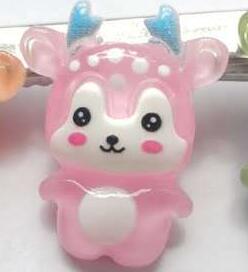 20pcs Mixed Dear Flatback Resin Cabochons Embellishments Scrapbook Craft DIY Hair Accessories: green