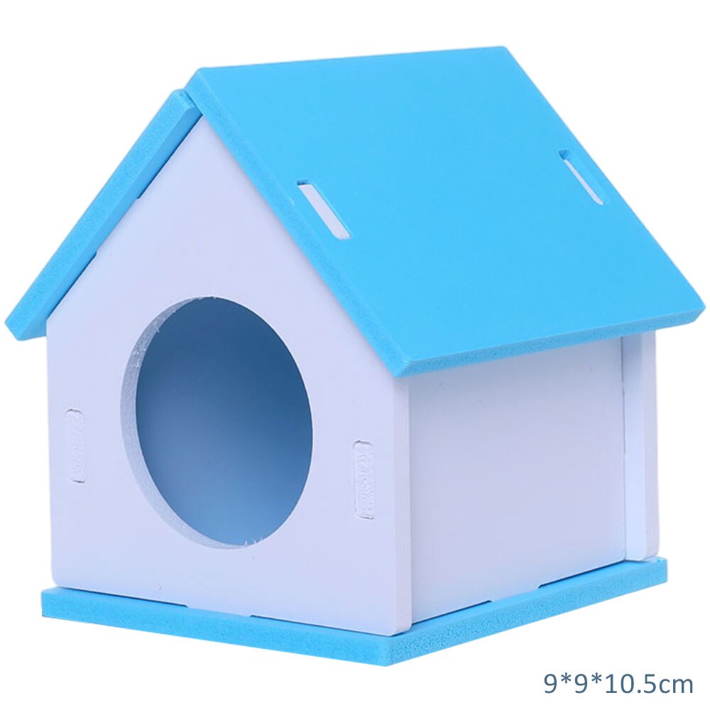 Hamster regnbuebro vippe gynge legetøj træningslegetøj chinchilla marsvin aktivitet klatre sport hamster bur klatre sportslegetøj gør det selv: B -9 x 9 x 10.5cm
