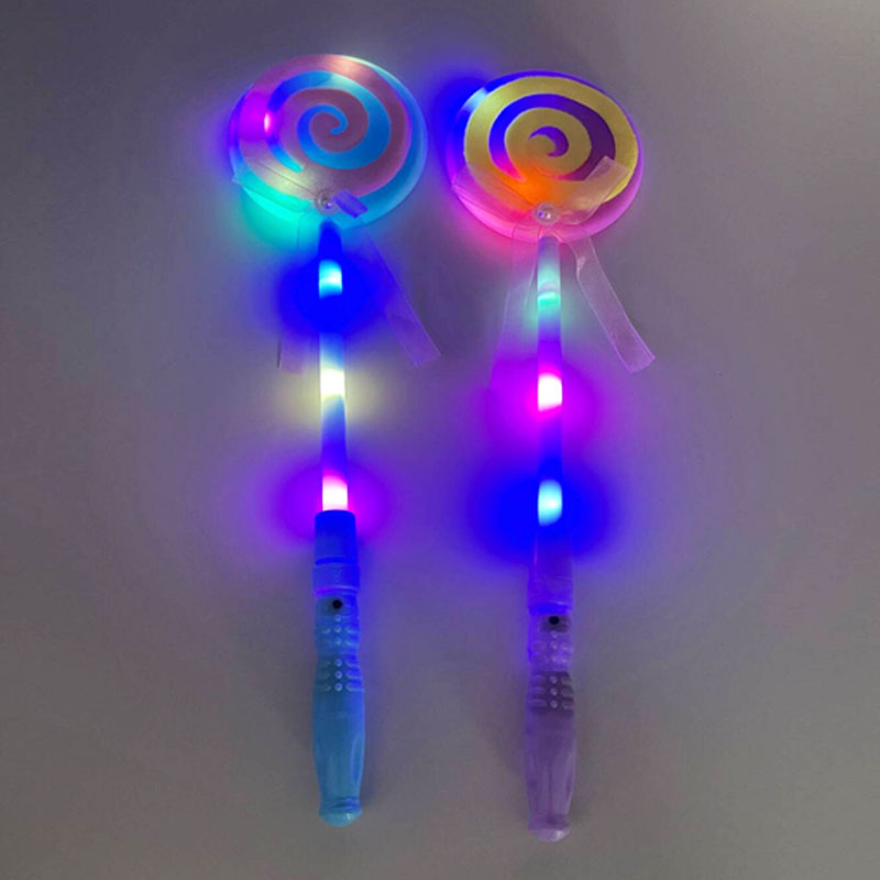 10pcs Glow Light Up LED Lollipop Sticks Princess Wand Flash Luminous Props Halloween Party Supplies Toys