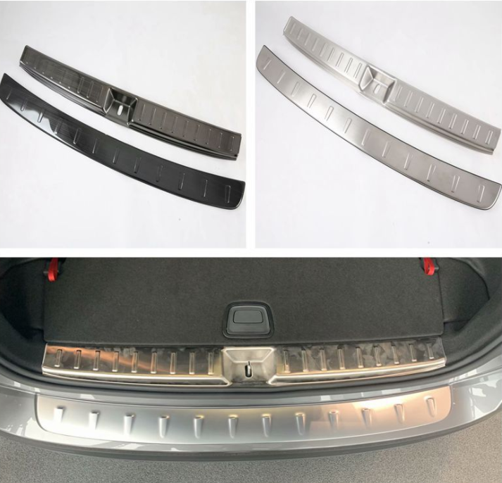 2Pcs Rear Bumper Upper Chrome Trim Molding For Mercedes Benz GLB Boot trim inner guard