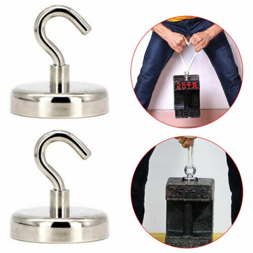 Magneettikoukku 1pc d48 48mm ferriittimagneettikoukkua neodyymipitävä vahva magneettiripustin