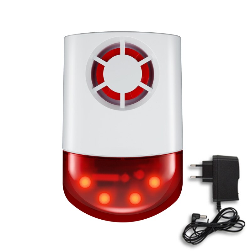 sans fil étanche externe Flash Led stroboscope sirène extérieure pour la maison G2B O2B GSM système d'alarme (prise ue)