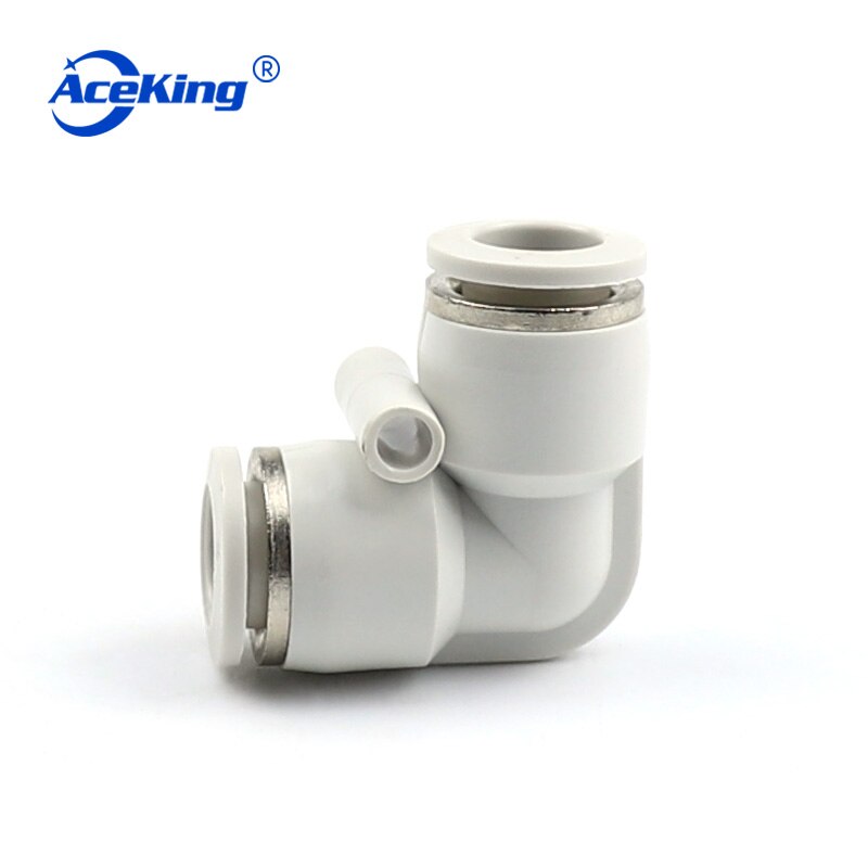 PV plastic L-shaped elbow pv-4 / 6 / 8 / 10 / 12 / 14 / 16 pneumatic gas tube cylinder quick plug connector