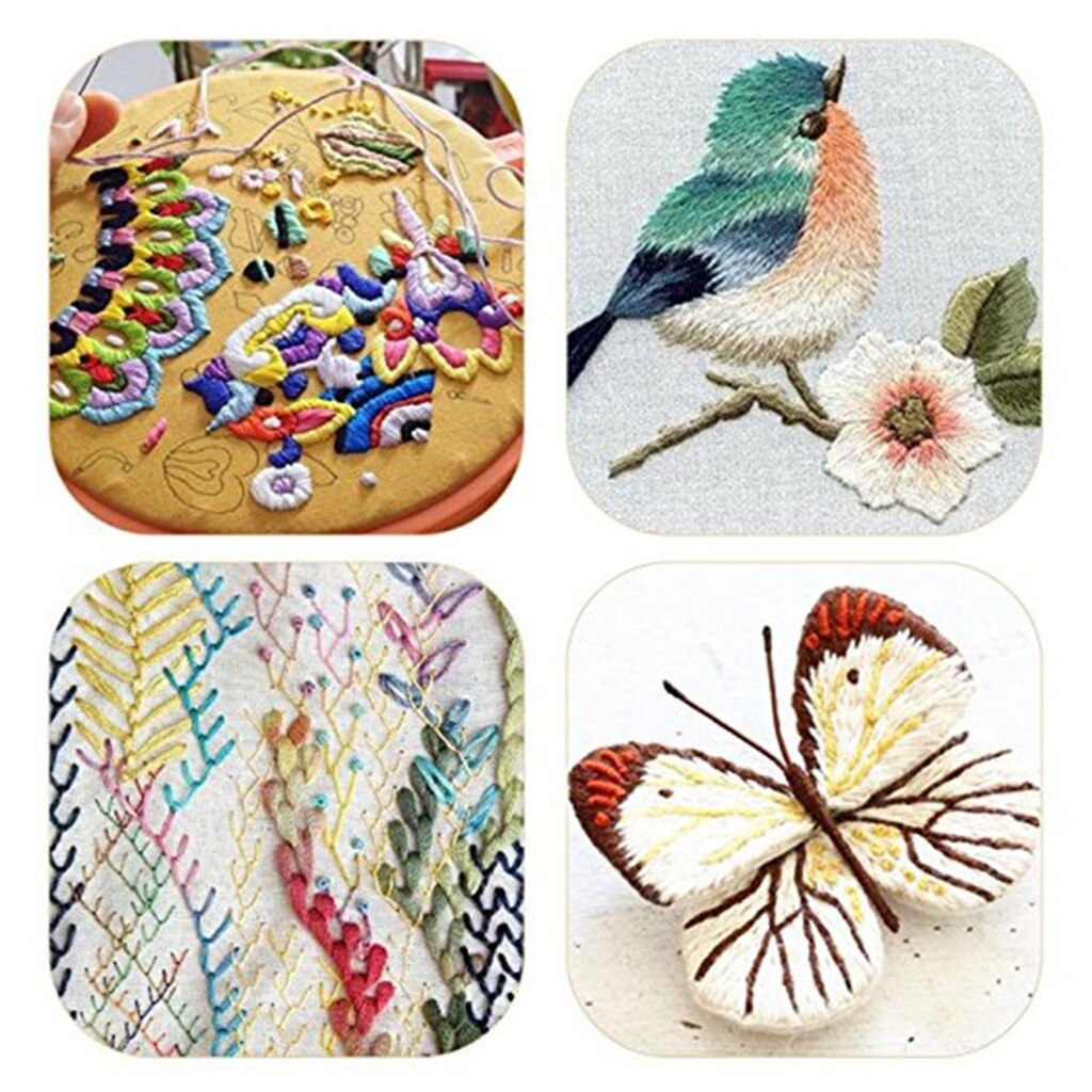 Embroidery Floss 50 Skeins Rainbow Color Embroidery Thread Cross Stitch Floss