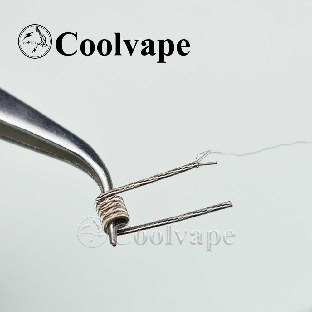 Wolf Coolvape NI80 bobine prefabbricate Clapton ad alta densità bobina Premade per filo di riscaldamento Mod atomizzatore rta e-cig RDA RTA da 510 fili