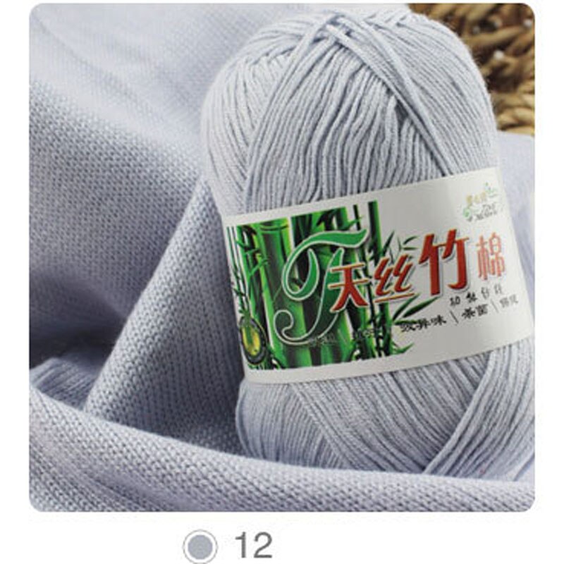 10 Stks/partij Natuurlijke Zachte Bamboe En Katoen Garen Voor Breien 100% Natrual Voor Baby 6 Strengen Dikke Hand Breien Dikke diy Garens: 12