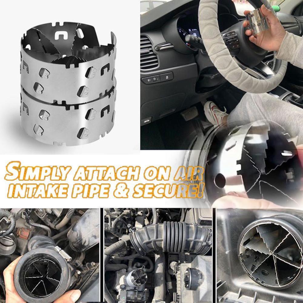Auto Turbo Adapter Air Intake Gas Fuel Saver Accelerator Fan Adapter Fan Fuel Saver Gemodificeerde Turbine Intake P9K5