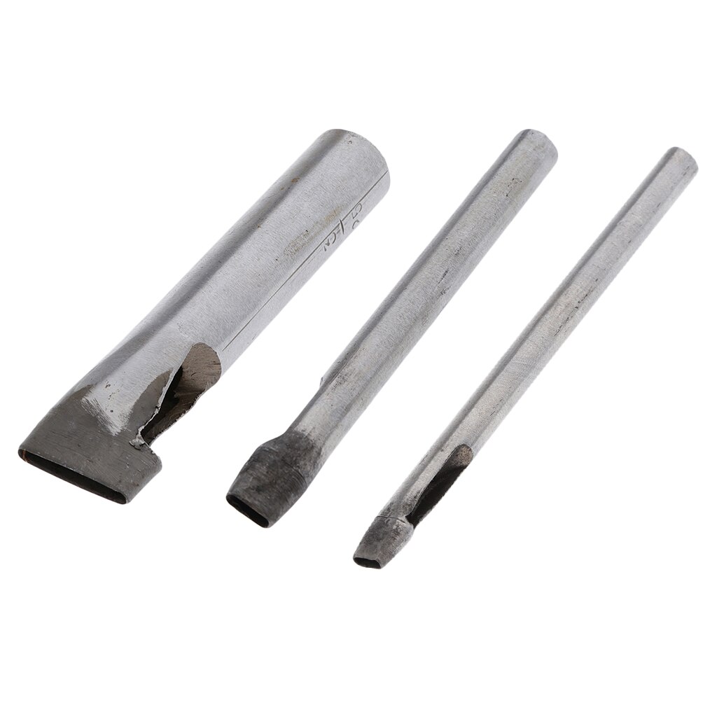 Oval Shape Hole Punch Set Punching Tool For Belt Gaskets Leather 2mm 3mm