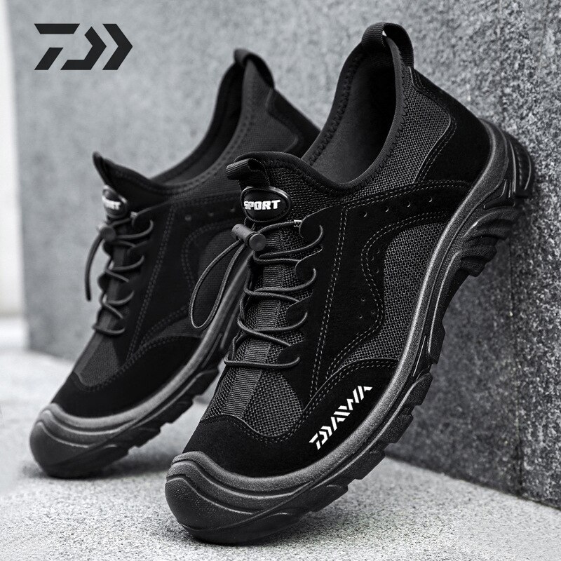 2022 Men Daiwa Shoes For Fishing Thin Breathable Quick Dry Fishing Wear Hiking Camping Clothes Non-slip Outdoor Sport Shoes
