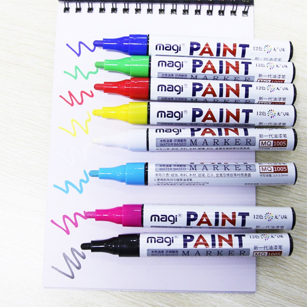 Umitive 1pcs Verf Marker Kan Niet Veeg De Band Touch Up Pen Album Graffiti DIY Wit Marker Pen