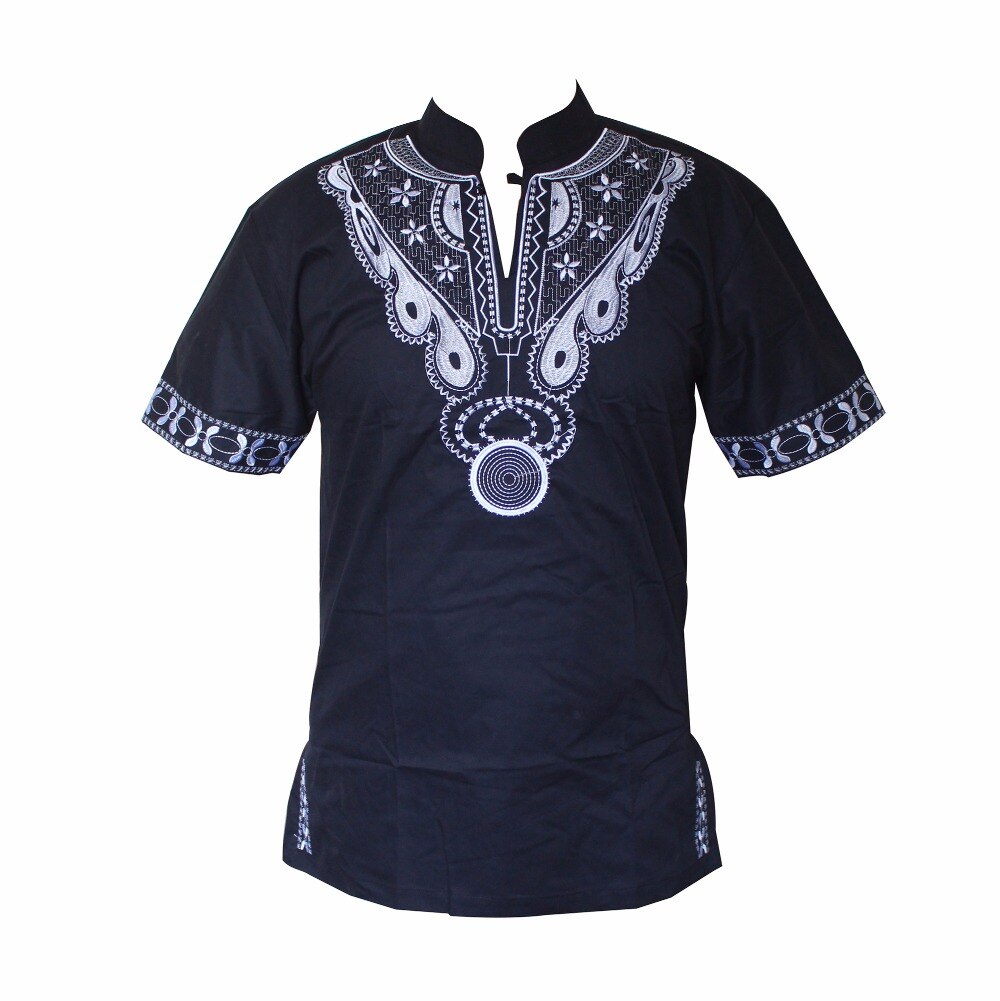 Dashiki t-Shirt pour homme musulman, africain, Haute Tribal brodé Ankara