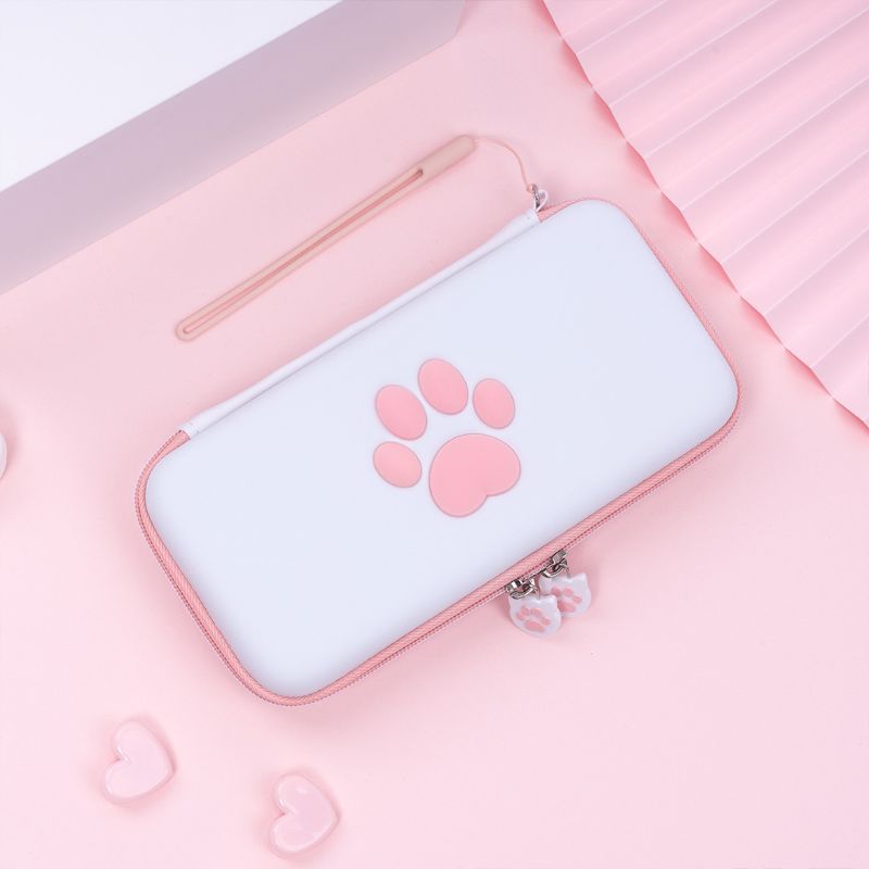 Cute Cat Paw Storage Bag for Switch Lite Console Protective Carrying Case for switch Lite Game Accessories