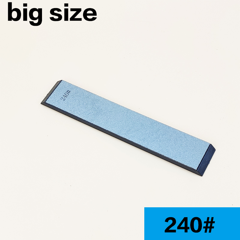 big size Special for sharpening Diamond stone Diamond knife Sharpener blade Portable Home use with base Sharpening stone bar: 240 grit