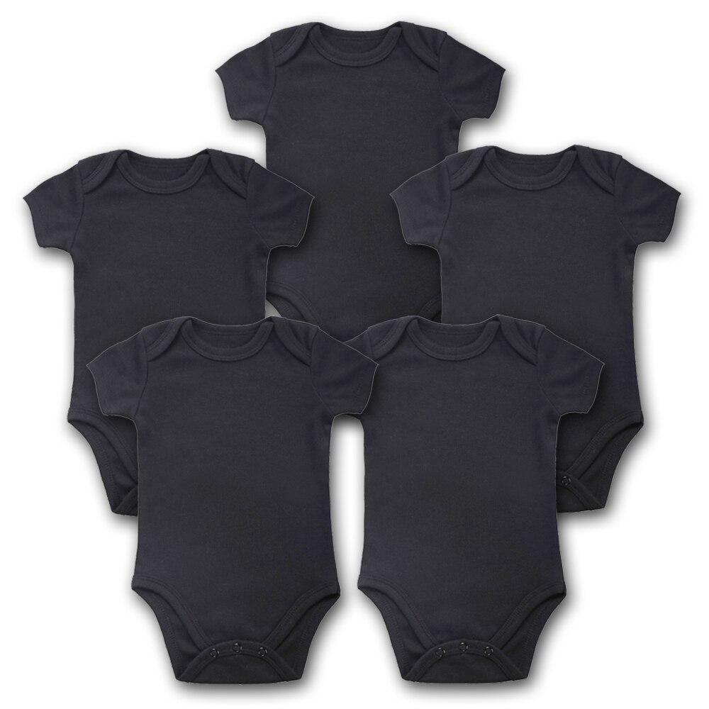 5 stuks/partij baby bodysuits newborn kleding body bebe korte mouw wit zomer merk baby jumpsuit baby meisjes jongens kleding