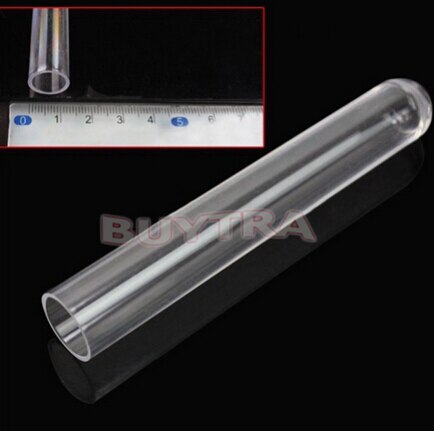 10 Pcs/Pack 12x100mm Test Tubes Clear Plastic Test Tubes Lab Supplies School Chemistry Laboratory Accessories Stationery