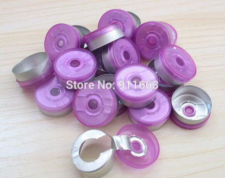 20mm Kunststoff-Aluminium kappe, 20 teile/los, Alle Arten Von Farbigen Kappen, pharma kappen, kunststoff-Aluminium Spitzen für crimpen glas fläschchen: Purpletranslucent