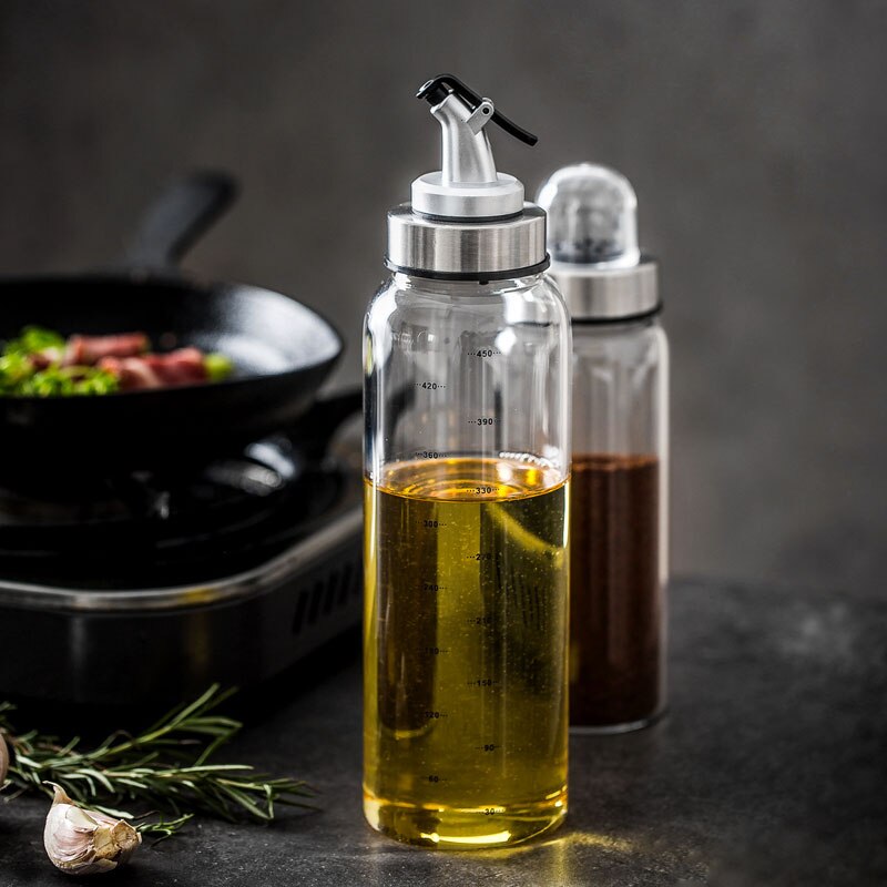 Cooking Seasoning Bottle Oil Vinegar Dispenser Soy Sauce Olive Glass Oil Bottle Oil Container Honey Pot Condiment Bottles tools