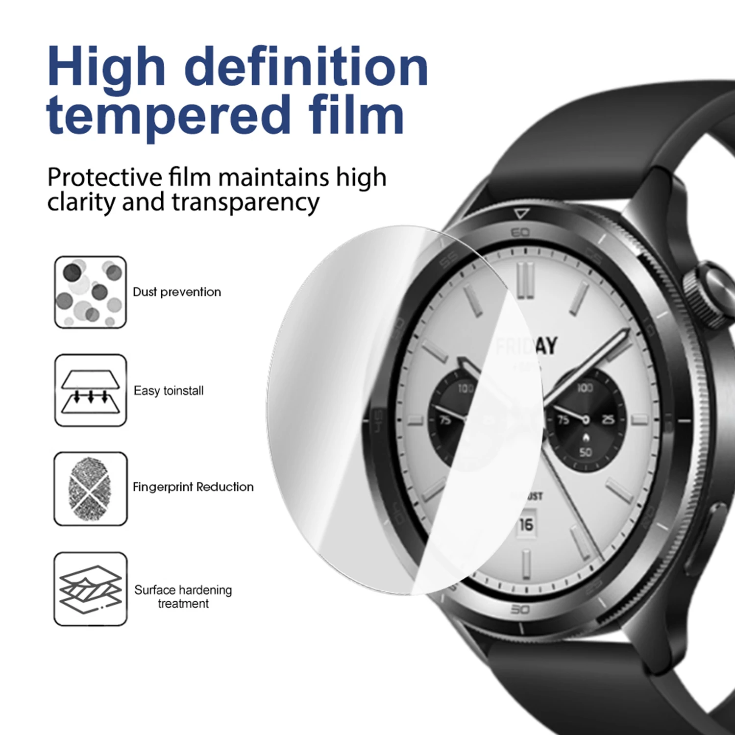 Smartwatch gehärtetes Glas für Xiaomi Uhr S4 S3 Displayschutzfolien für Xiaomi Uhr S3/4 Härte Schutzfolie Abdeckung