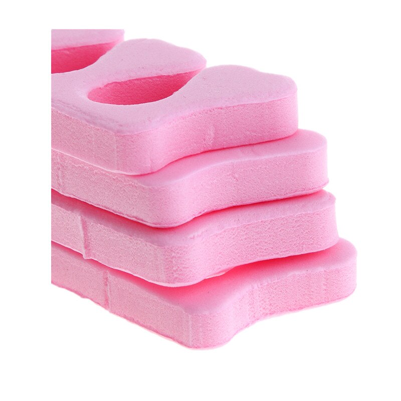 Monja 50 unidades/pacote cor aleatória arte do prego dedos separadores de dedo esponja macia uv gel polonês beleza manicure pedicure ferramenta