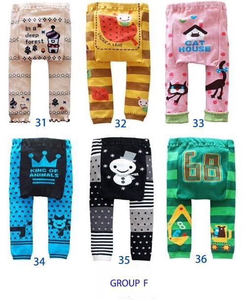 18 stuks/partij Busha Leggings Peuter PP Broek Baby Boy Meisje Broek Katoen: Group F