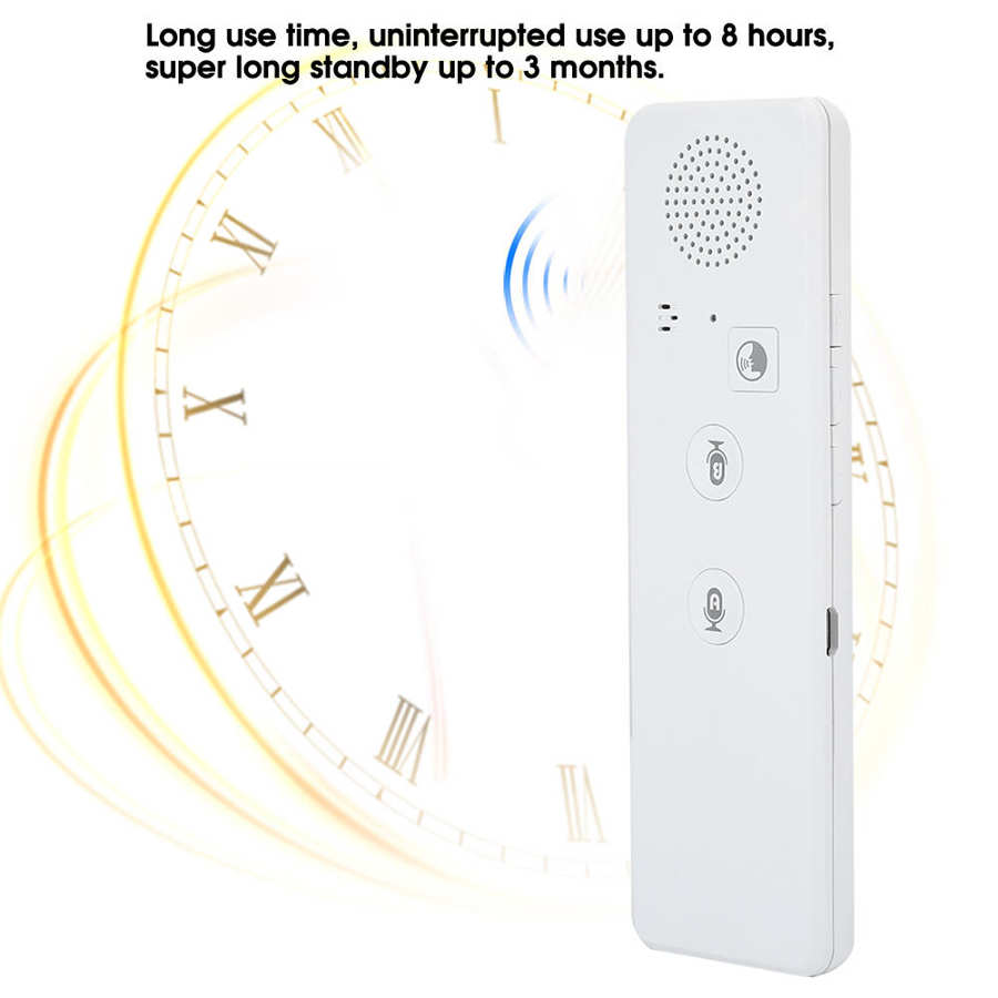 Draagbare mini draadloze slimme stemvertaler, meertalige realtime bluetooth-vertaler voor reizen en zaken