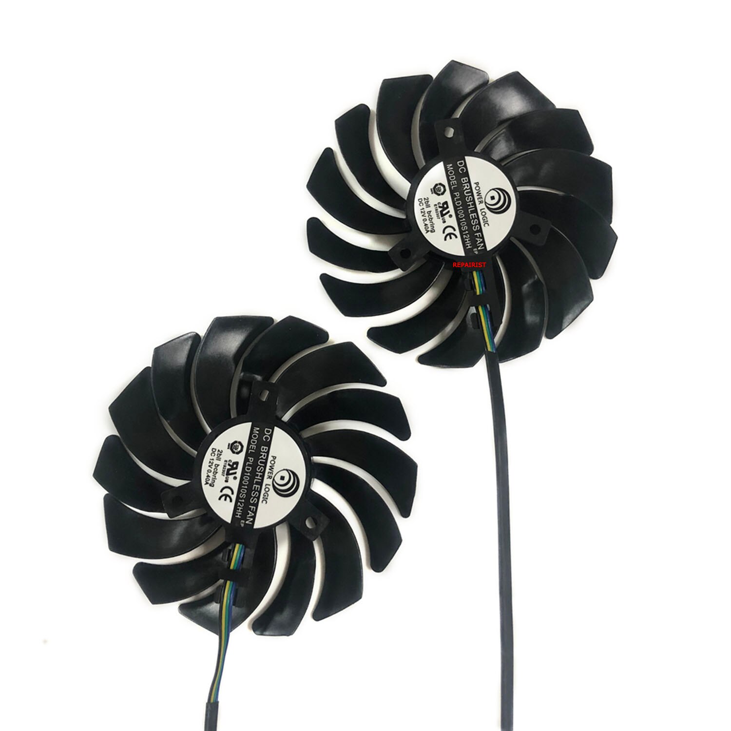 2Pcs/Set PLD10010B/S12HH VGA GPU Cooler Fan For MSI RTX 3060 3060Ti 3070 VENTUS 2X OC Video Graphics Cards Cooling