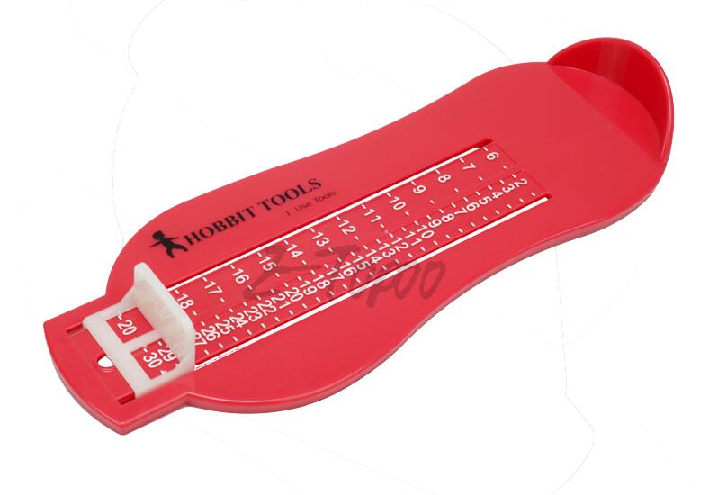 18-48 Euro Size Professionele Voet Meten Gauge Usa Maat 0-30Cm Kinderen Volwassen Schoen Measure Tool sizer Schoenmaat Rekenmachine: 20cm normal red