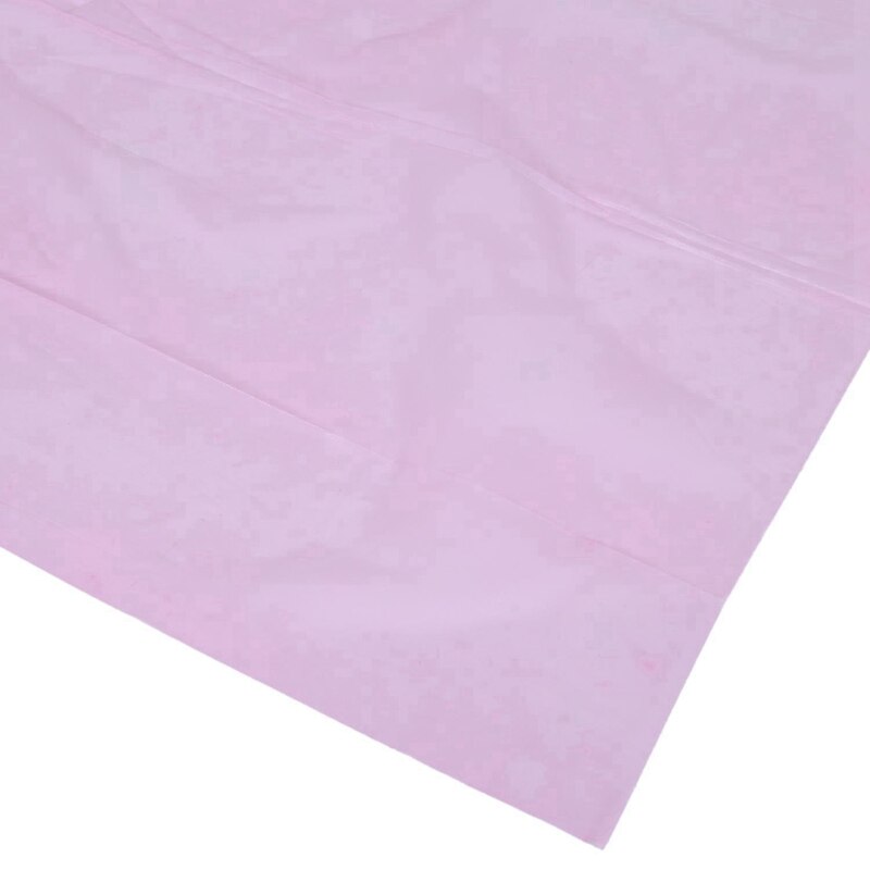 2x peva engangs duker duk dekke fest catering arrangementer servise, rosa og hvitt