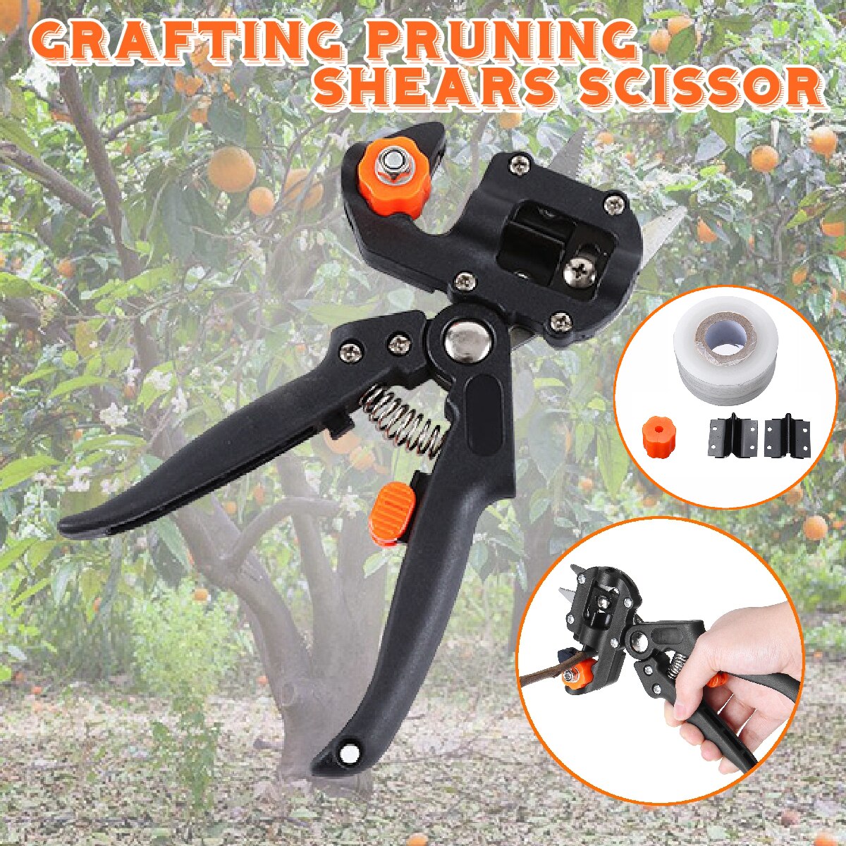 Shears Scissor Garden Fruit Tree Pruning Grafting CuttingTool 3 Blades Tree Grafting Tool Scissor
