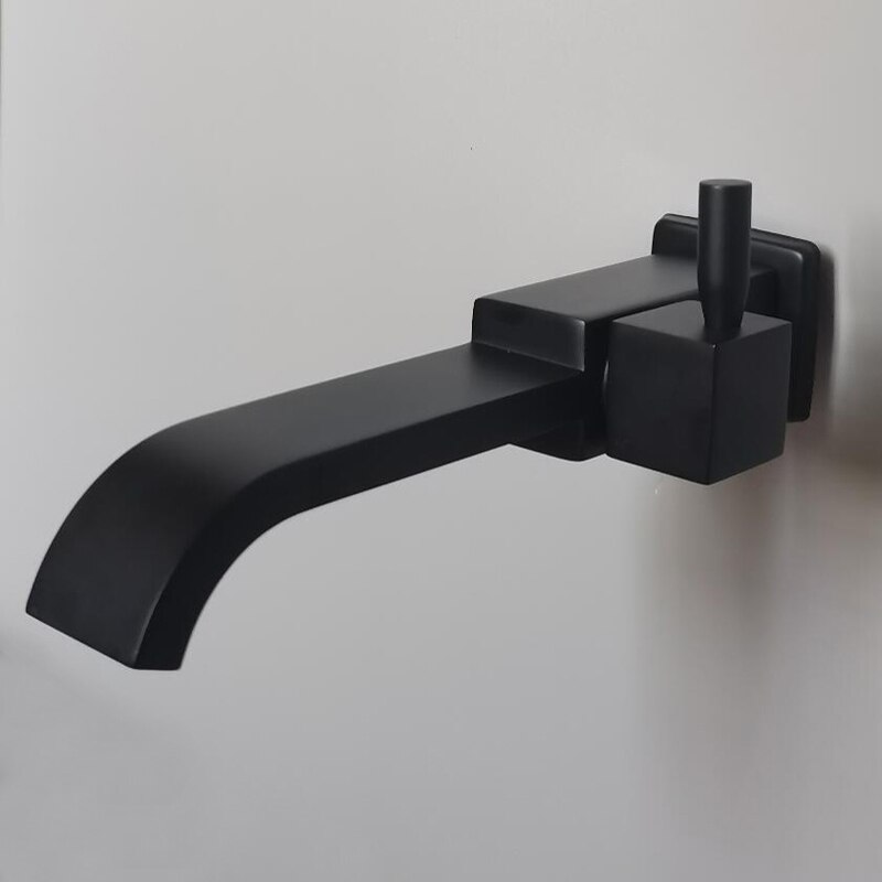 Bidcock Wasserhahn Schwarz Wasserhähne Schlecht Mopp Wasserhahn Waschmaschine Wasserhahn Außen Wasserhahn Für Garten: Schwarz
