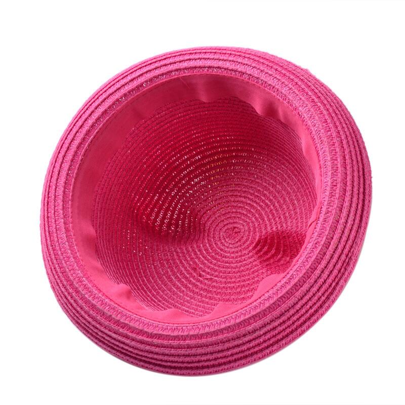 Stro Hoeden Kids Karakter Oor Decoratie Zomer Cap Baby Zonnehoed Voor Meisje Jongens Emmer Cap Voor Kinderen Hoed Strand panama Caps