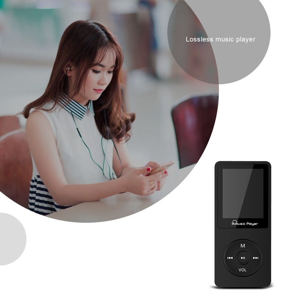 MP3 MP4 Music Player - 1.77-Inch Screen - Lossless Audio - E-Book - FM Radio - Photo Viewer